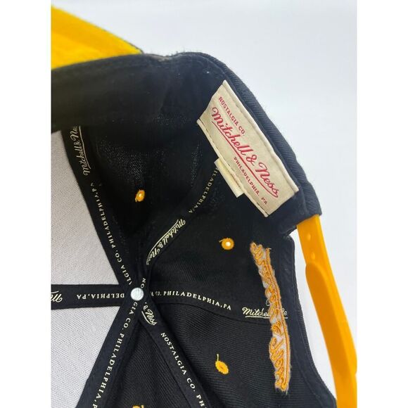 Y2K Golden State Warriors Black & Gold NBA Snapback hat cap 90s Y2K - Picture 4 of 6